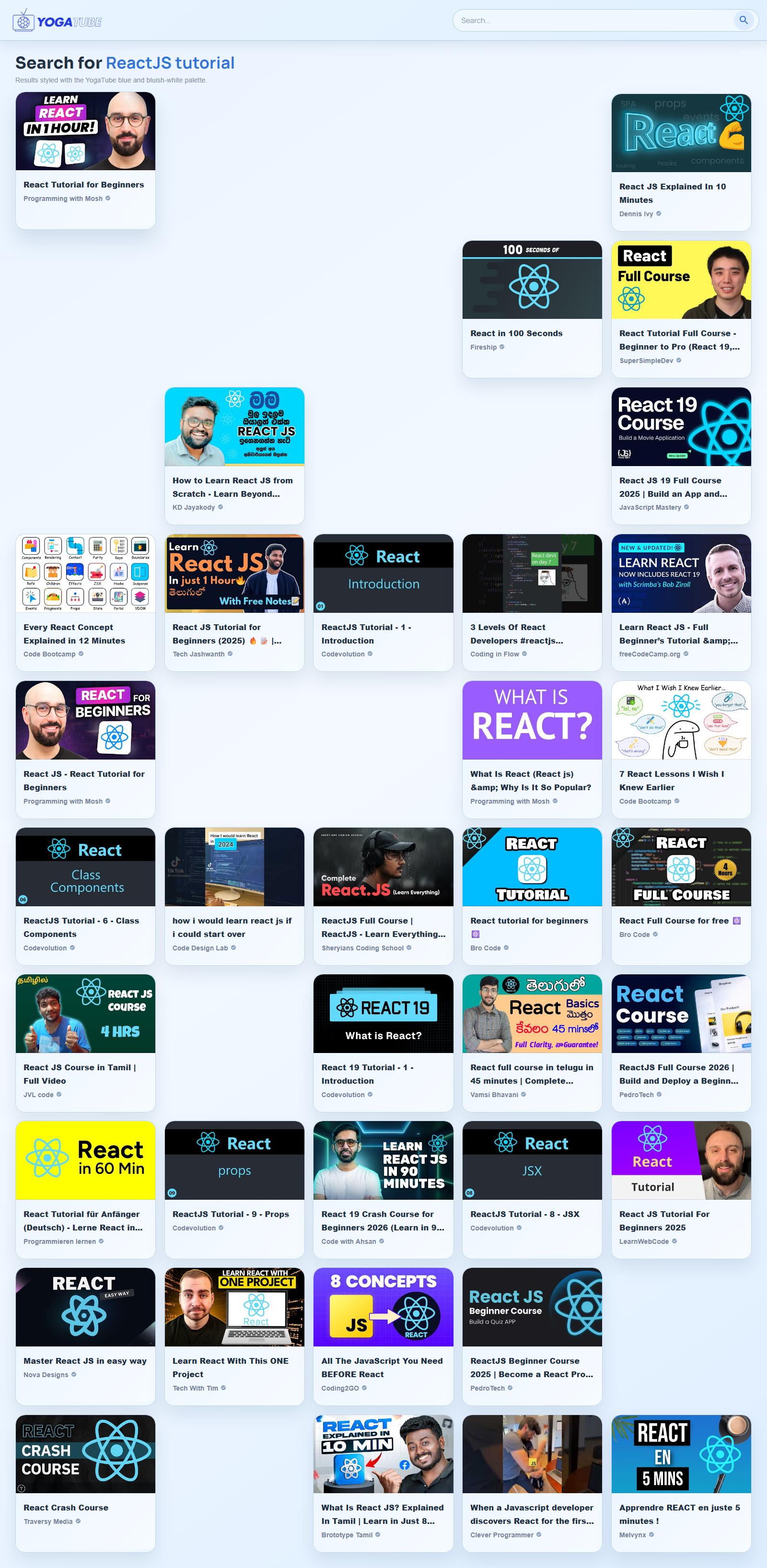 Search results (desktop)