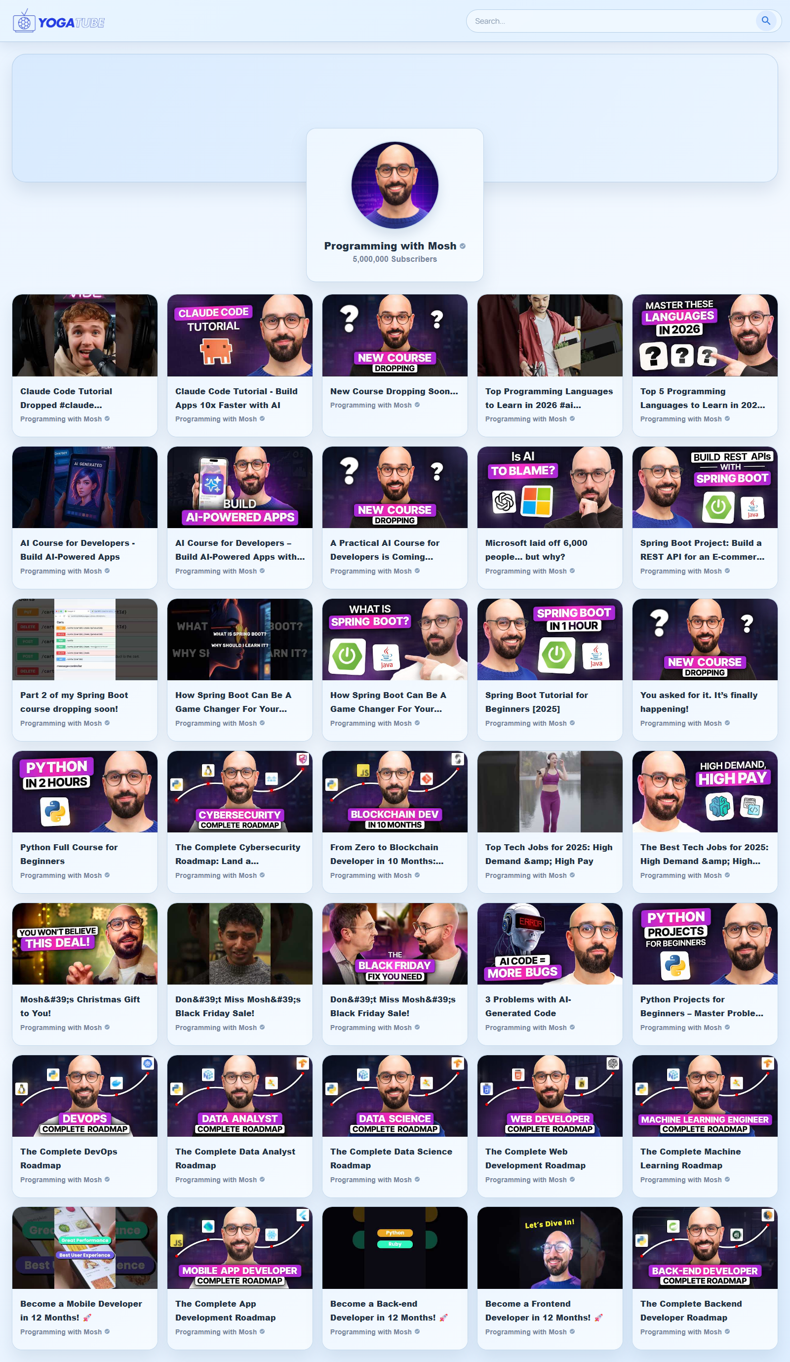 Channel detail (desktop)